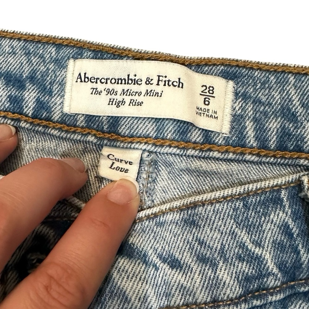 Abercrombie & Fitch Demin Mini Skirt - Picture 4 of 6